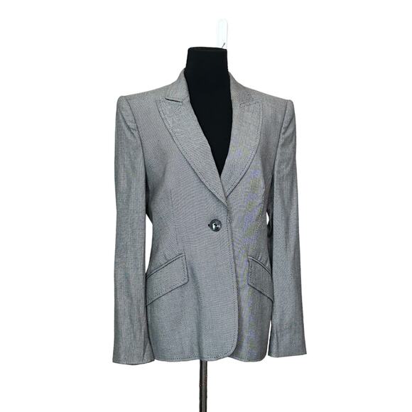 Escada gray sinlge button blazer size 38 - S - Picture 12 of 15